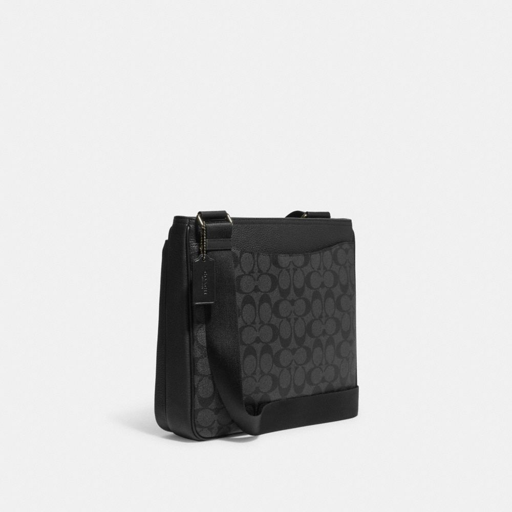 GRANGER FILE CROSSBODY IN SIGNATURE CANVAS WITH SKI PATCHES