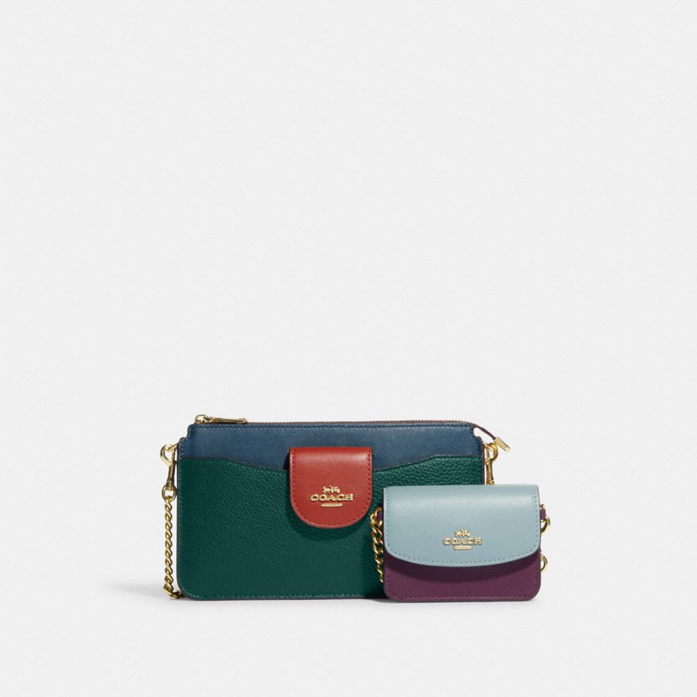 Poppy Crossbody In Colorblock - CE540 - IM/Forest Multi