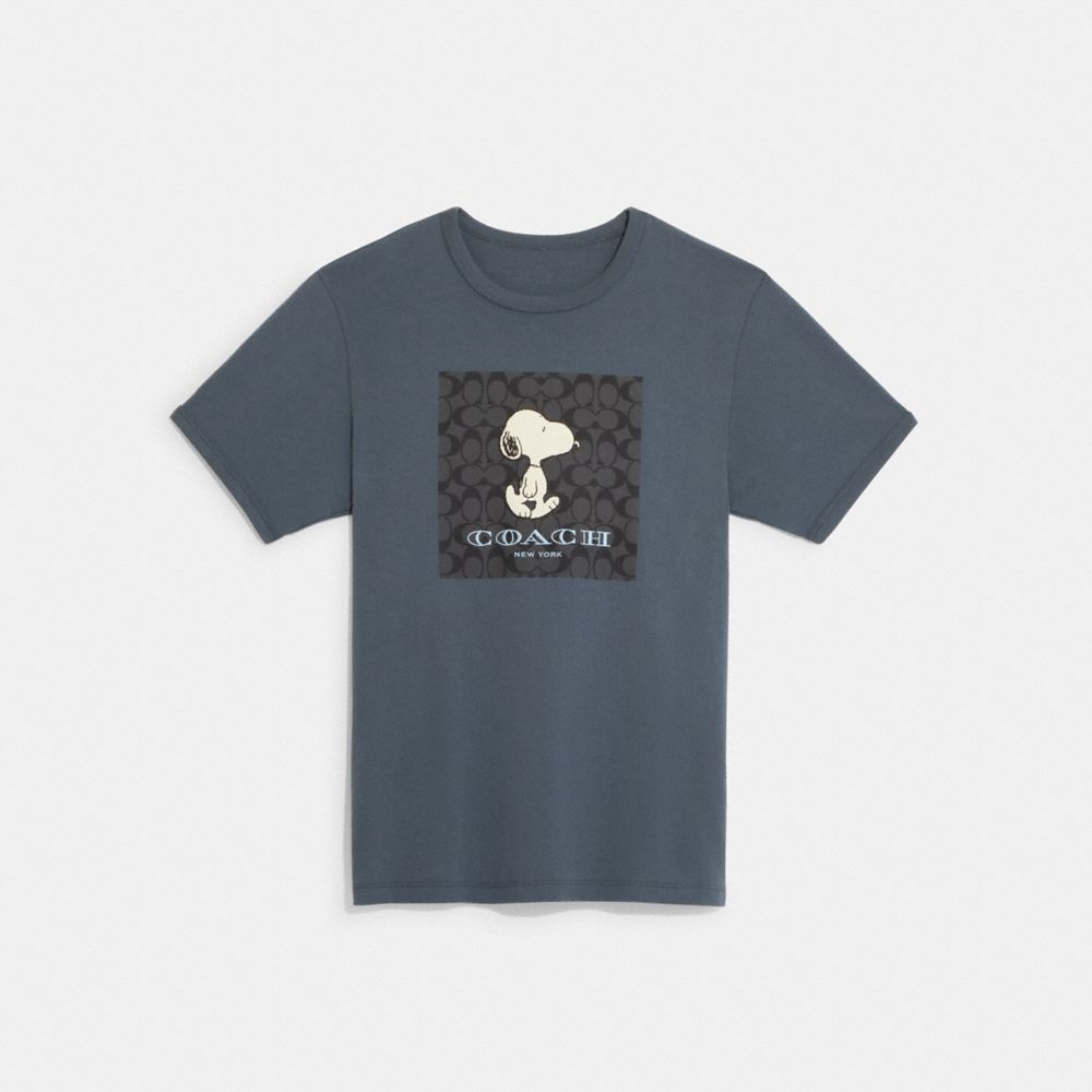 COACH CE544 Coach X Peanuts Signature Snoopy T Shirt Navy