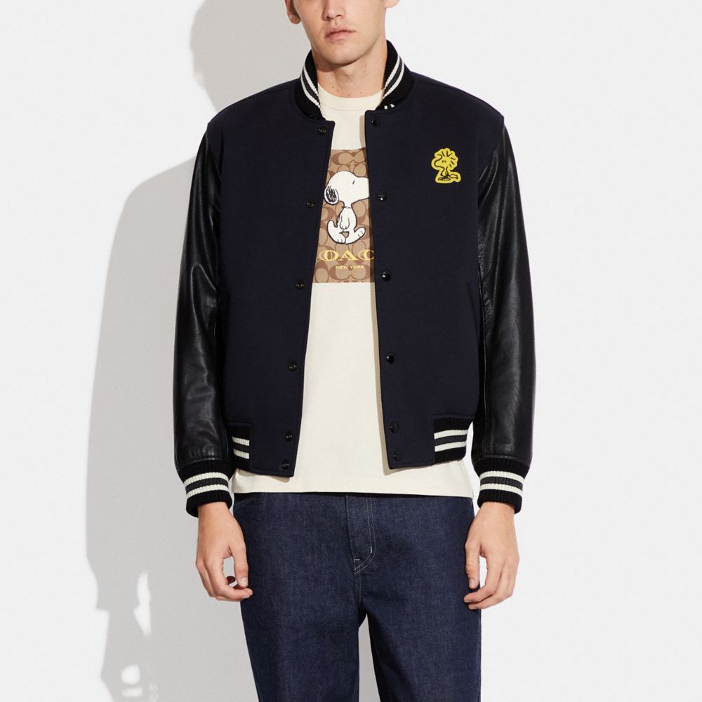 COACH X PEANUTS VARSITY JACKET
