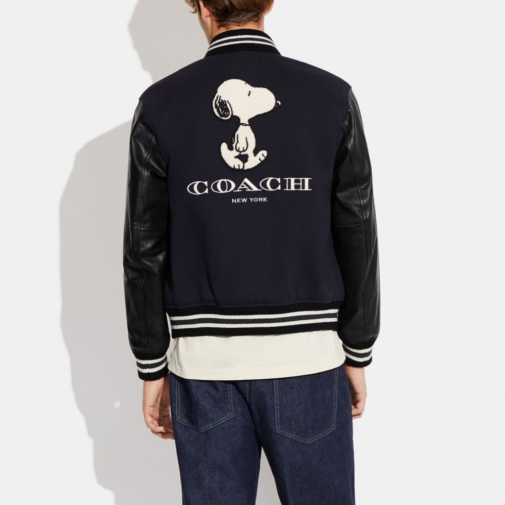 COACH X PEANUTS VARSITY JACKET
