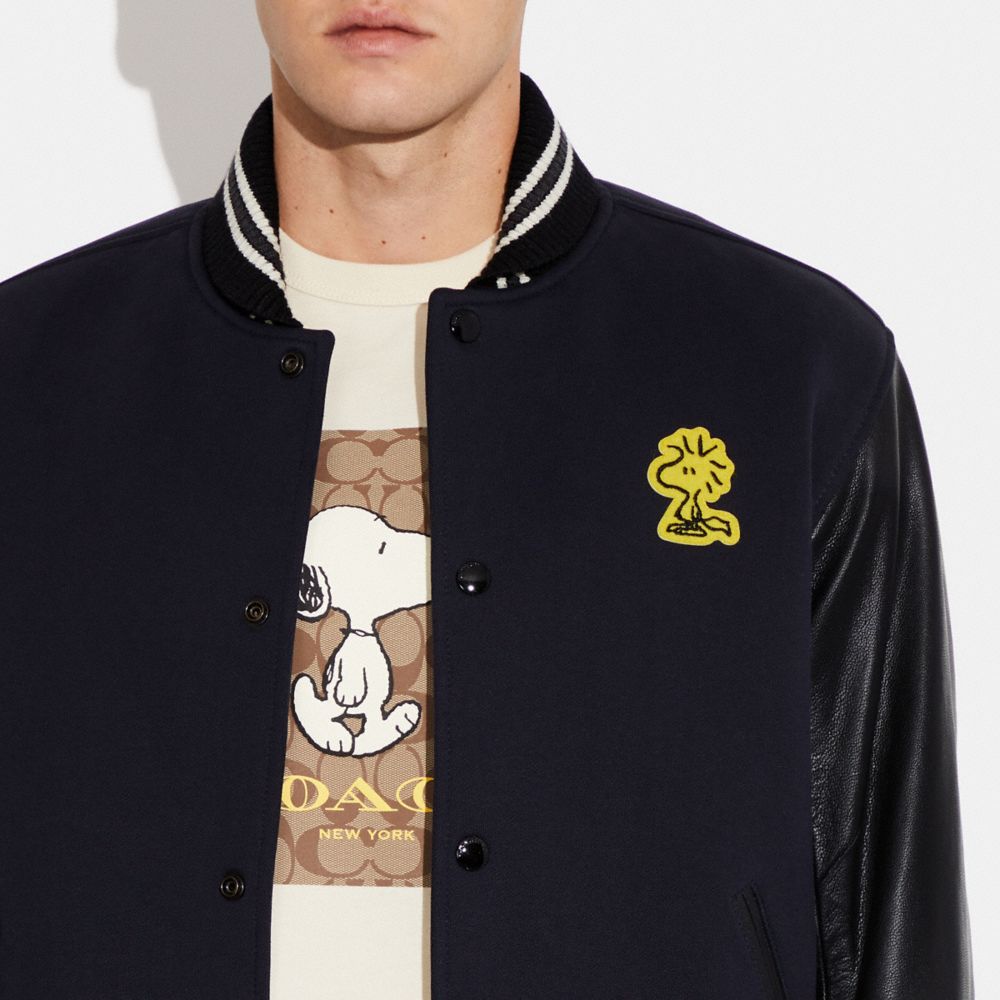 COACH X PEANUTS VARSITY JACKET