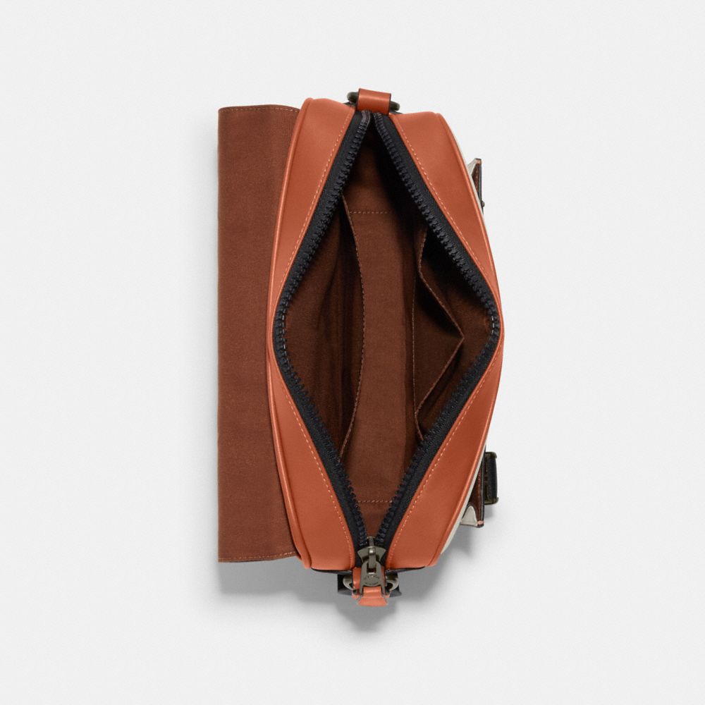 TRACK CROSSBODY WITH COACH STAMP