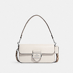 COACH CE561 Morgan Shoulder Bag SILVER/CHALK MULTI