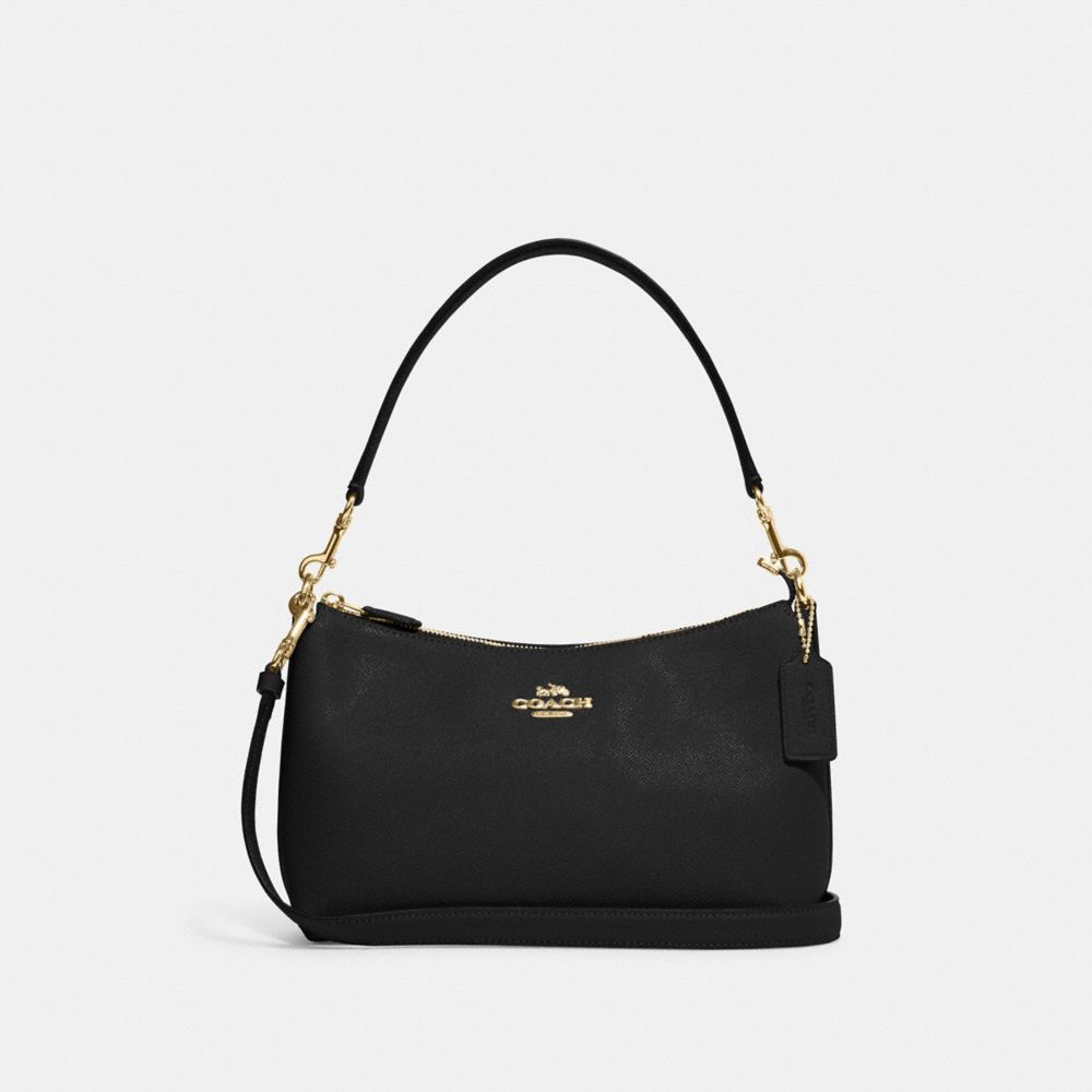 COACH CE584 Clara Shoulder Bag GOLD/BLACK