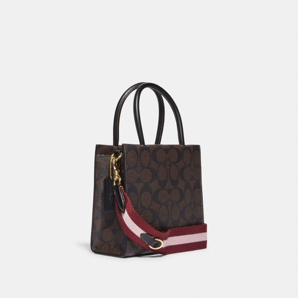 MINI CALLY CROSSBODY IN SIGNATURE CANVAS WITH SKI PATCHES