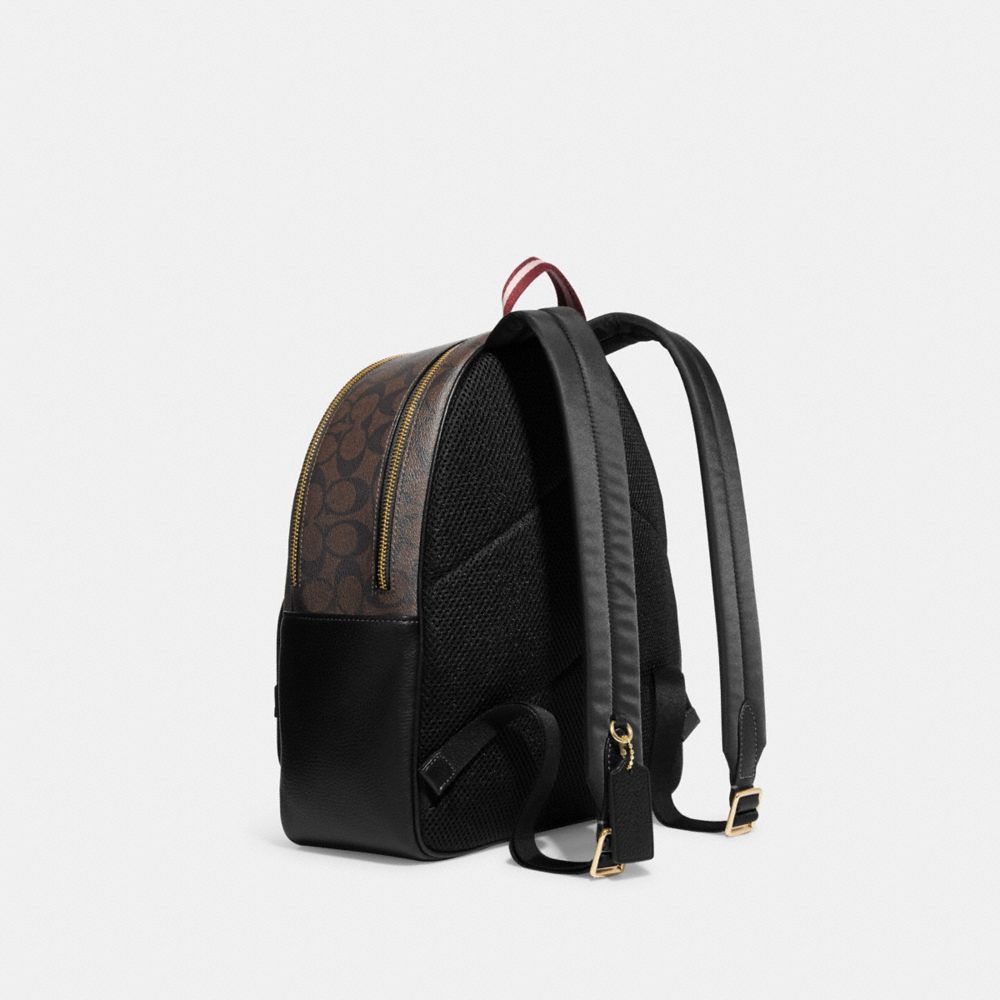 COURT BACKPACK IN SIGNATURE CANVAS WITH SKI PATCHES