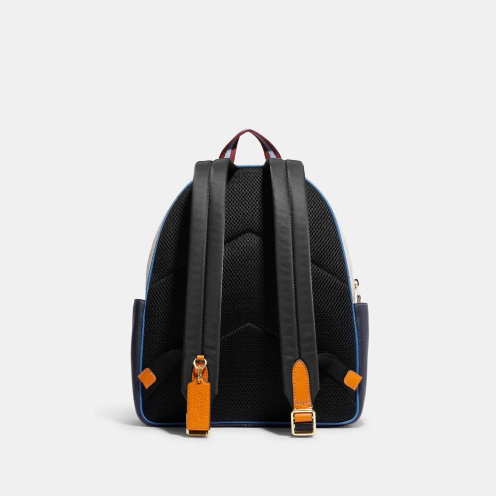 COURT BACKPACK WITH SIGNATURE CANVAS DETAIL AND COACH STAMP