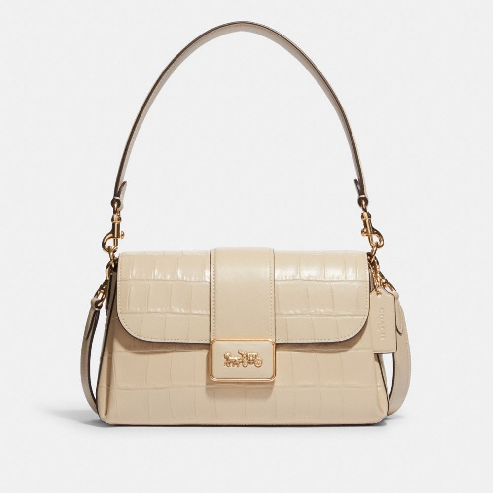 COACH CE605 Grace Shoulder Bag GOLD/IVORY