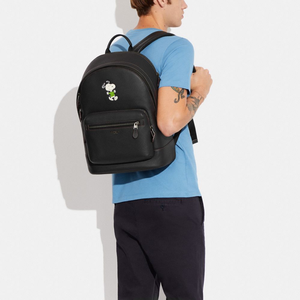 COACH X PEANUTS WEST BACKPACK WITH SNOOPY MOTIF