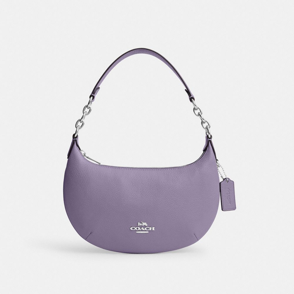 COACH CE619 Payton Hobo SILVER/LIGHT VIOLET