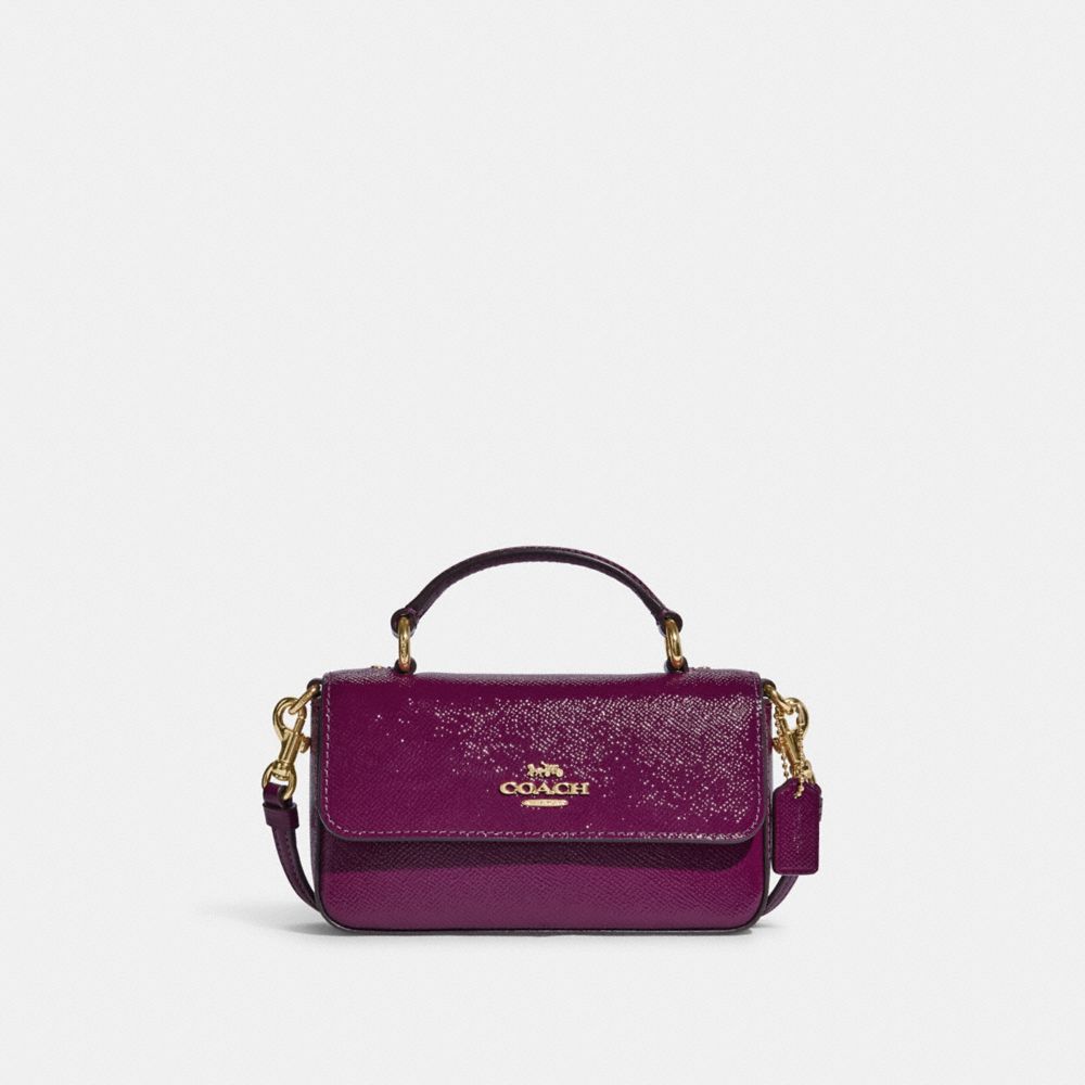 COACH CE630 Mini Josie Top Handle Crossbody IM/DARK MAGENTA