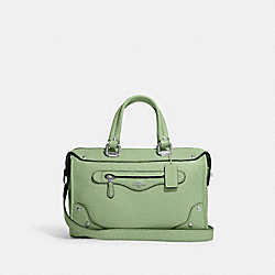 COACH CE633 Millie Satchel SILVER/PALE PISTACHIO