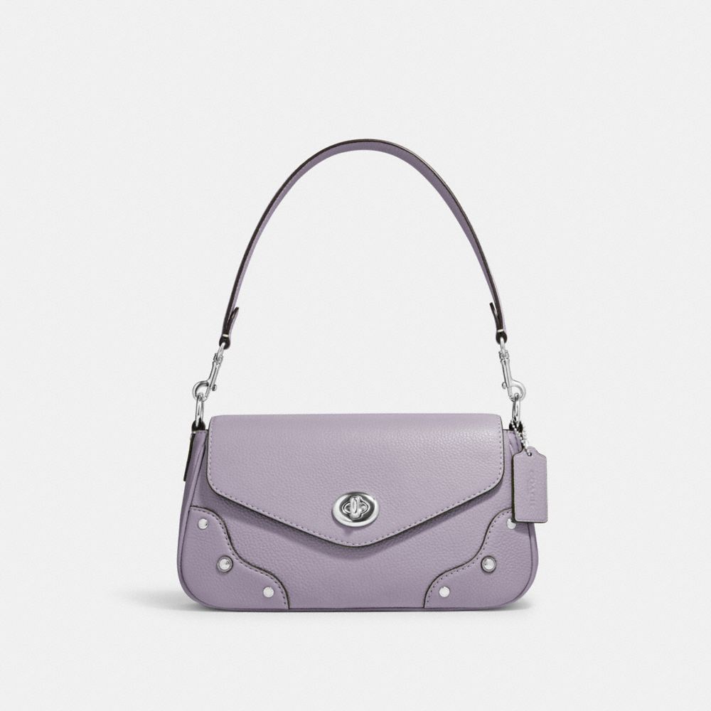 COACH CE634 Millie Shoulder Bag Silver/Mist