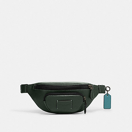 COACH CE650 Sprint Belt Bag 24 Gunmetal/Amazon-Green