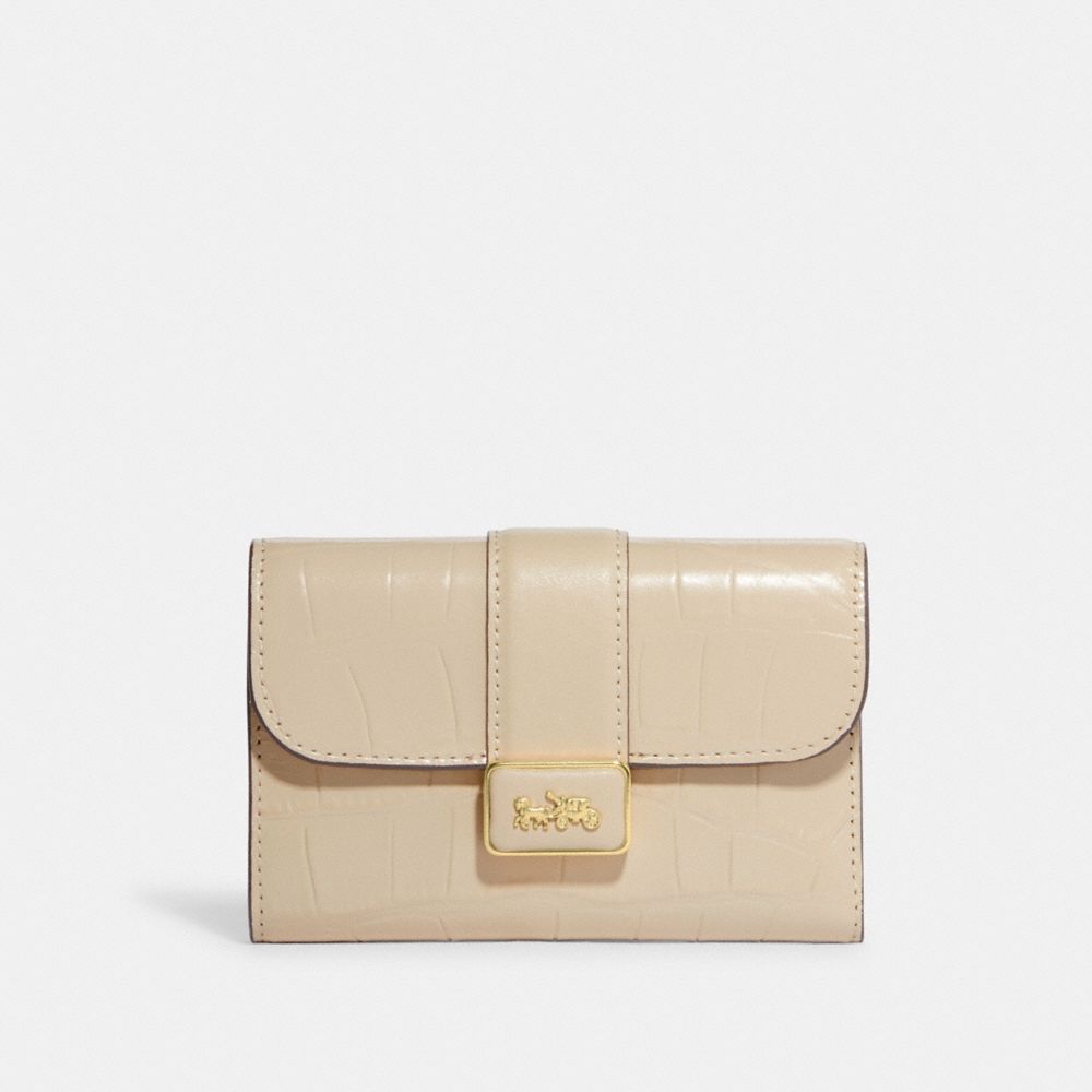 COACH CE686 Medium Grace Wallet GOLD/IVORY