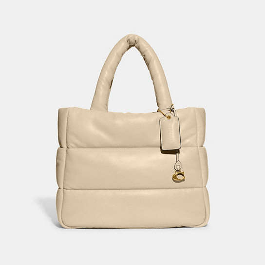 CE722 - Pillow Tote Brass/Ivory