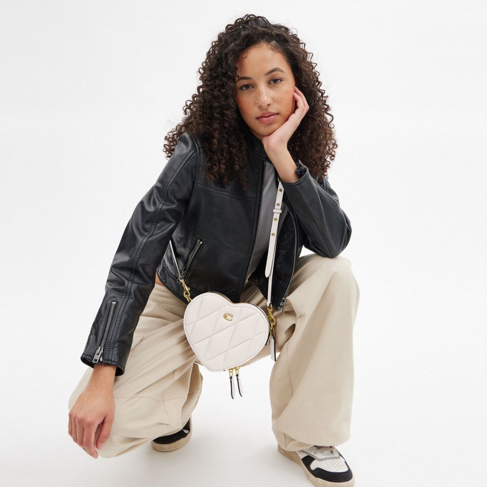 HEART CROSSBODY WITH QUILTING