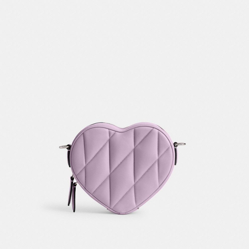 HEART CROSSBODY WITH QUILTING-LH/Soft Purple