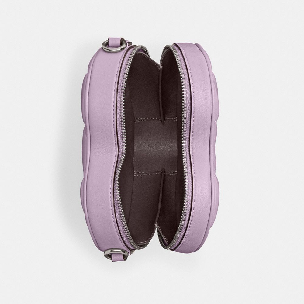 HEART CROSSBODY WITH QUILTING-LH/Soft Purple