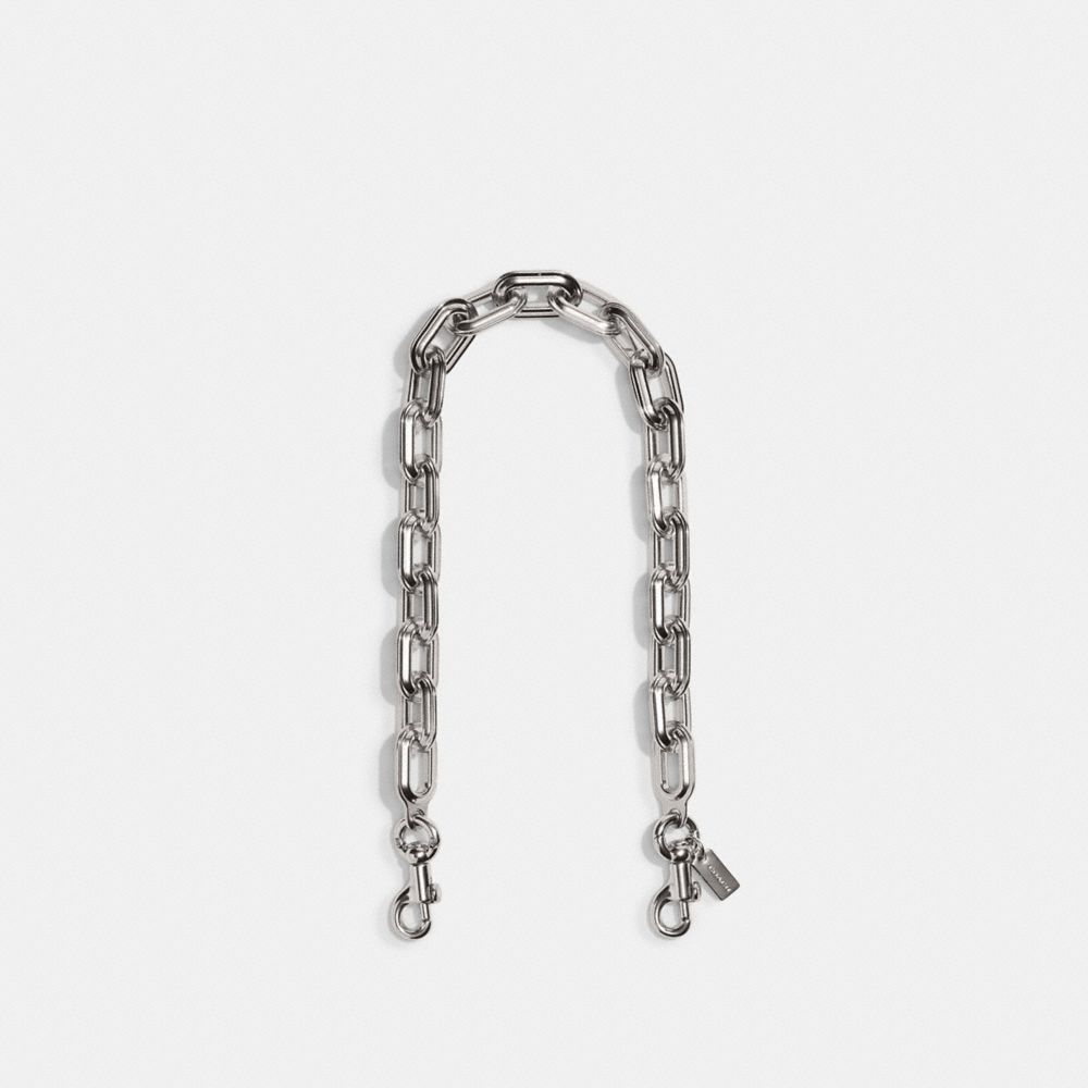 COACH CE728 Link Chain Strap SILVER