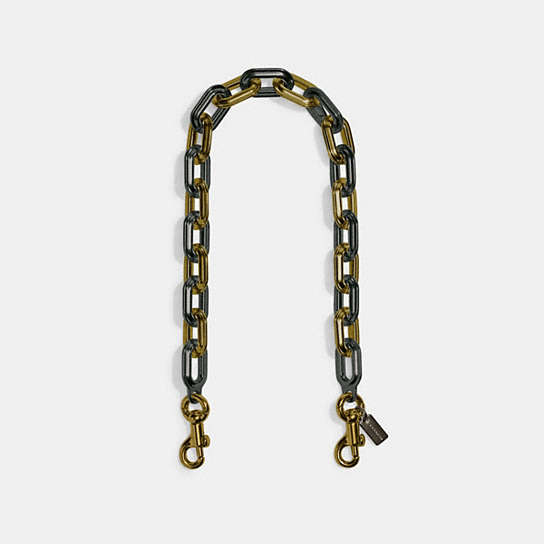 CE728 - Link Chain Strap Brass/Pewter