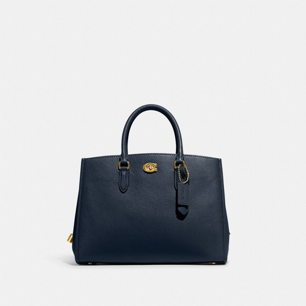 COACH CE730 Brooke Carryall BRASS/MIDNIGHT NAVY