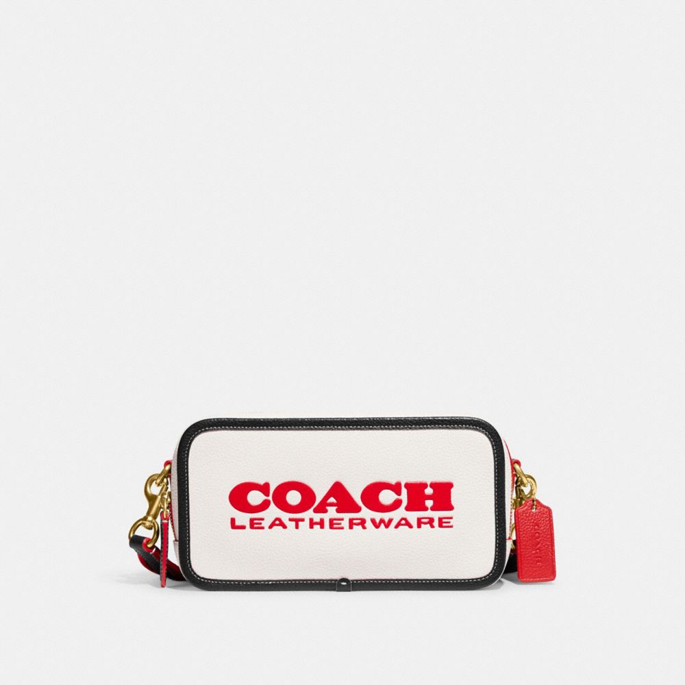 COACH CE735 Kia Camera Bag In Colorblock BRASS/CHALK MULTI