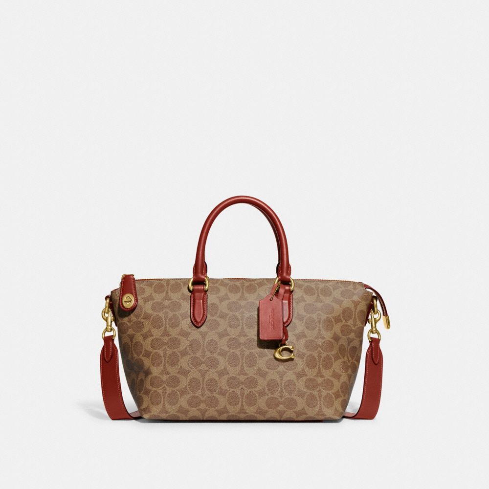 Mini kelsey satchel 2024 in signature jacquard