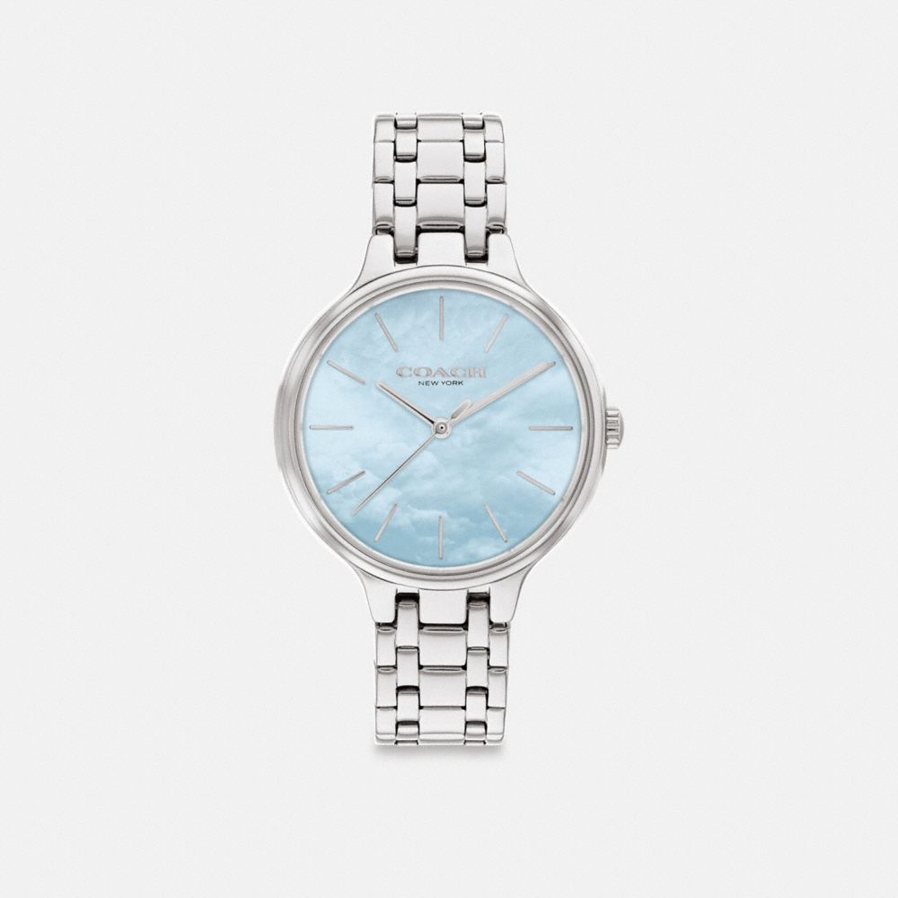 COACH CE751 Josie Watch, 34 Mm Stainless Steel/ Blue