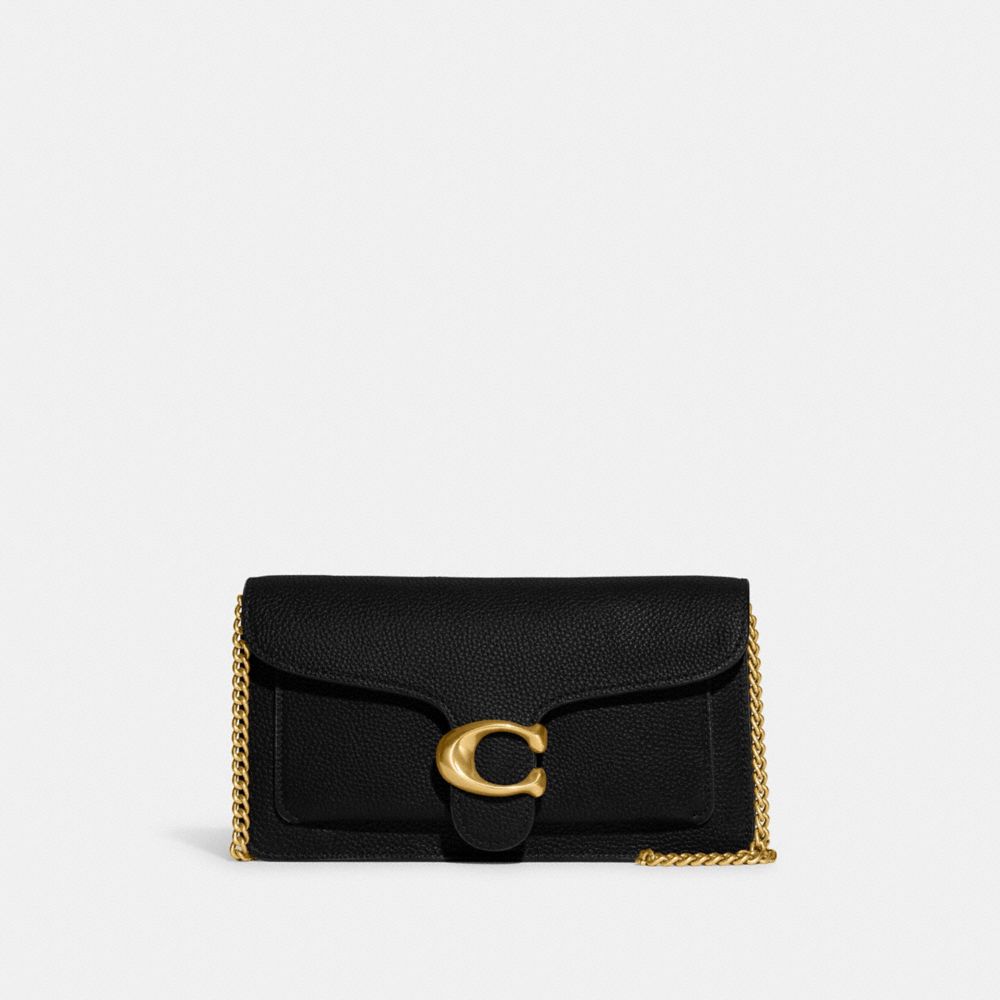 CE772 - Tabby Chain Clutch Brass/Black