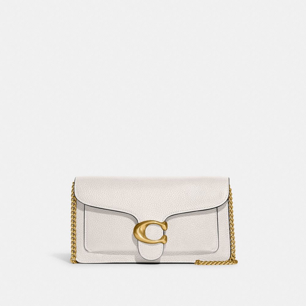 COACH CE772 Tabby Chain Clutch Brass/Chalk