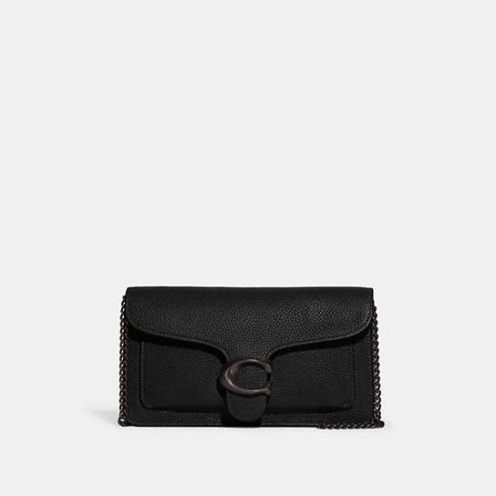 CE772 - Tabby Chain Clutch Pewter/Black