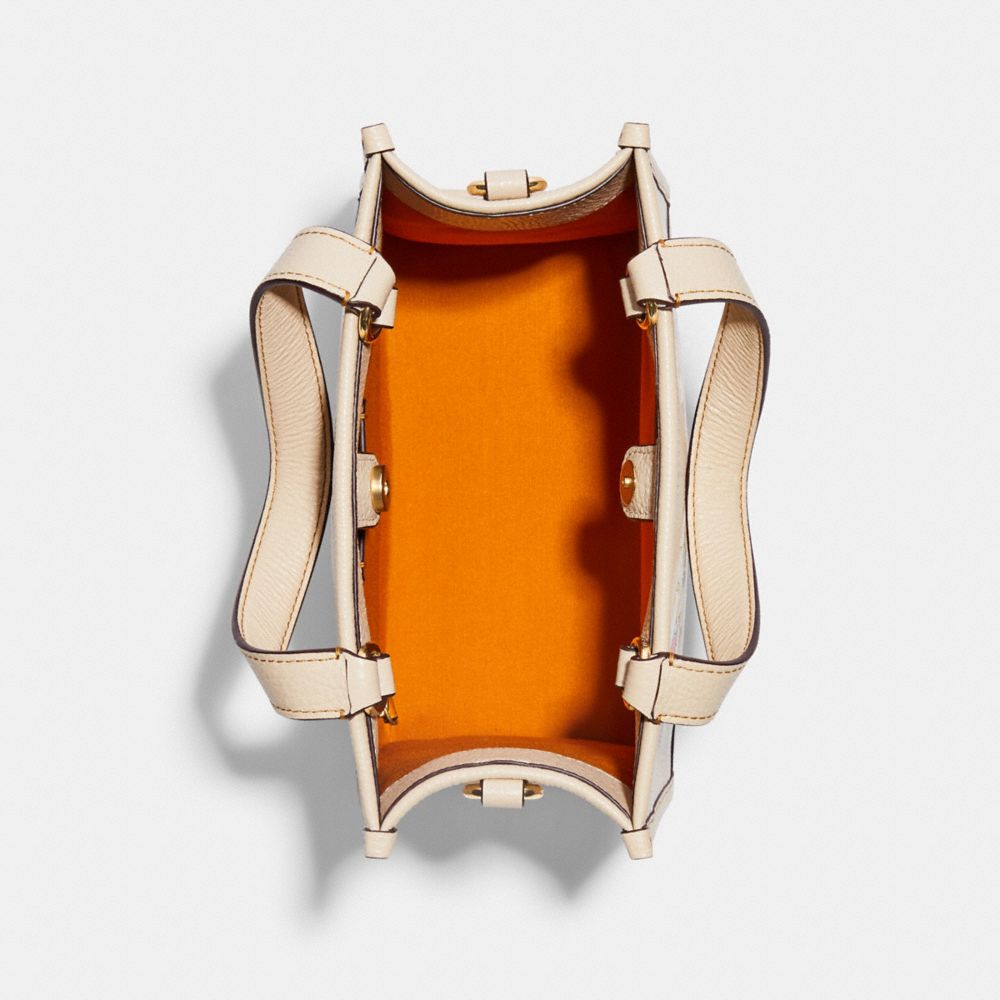 COACH X PEANUTS DEMPSEY TOTE 22 WITH SNOOPY AND FRIENDS MOTIF