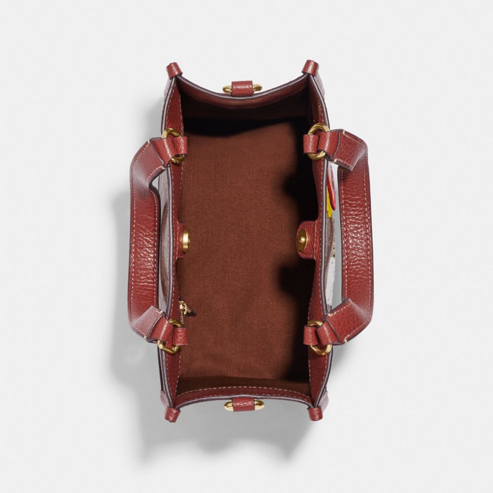 COACH X PEANUTS DEMPSEY TOTE 22 IN SIGNATURE CANVAS WITH PATCHES