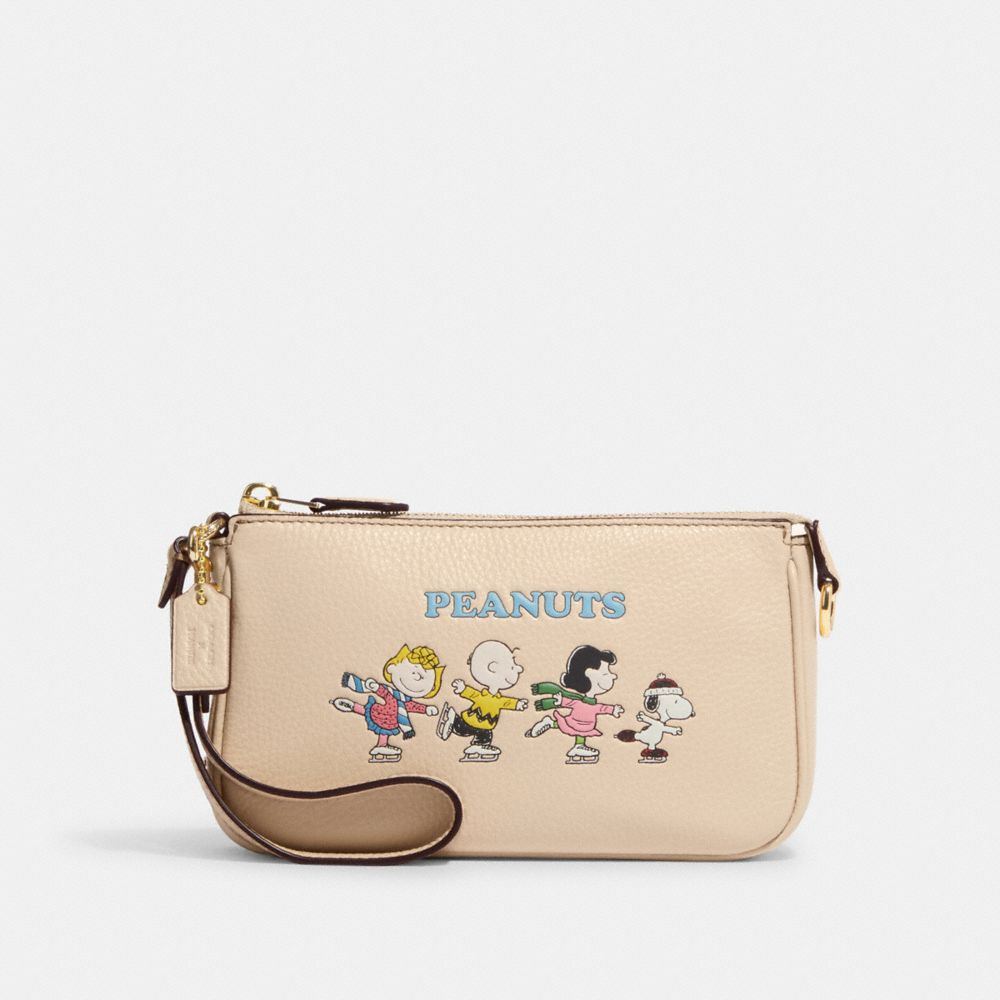Coach X Peanuts Nolita 19 With Snoopy And Friends Motif - CE858 - Gold/Ivory Multi
