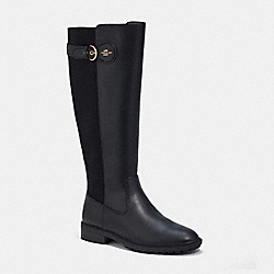 COACH CE868 Franklin Riding Boot In Athletic Calf BLACK