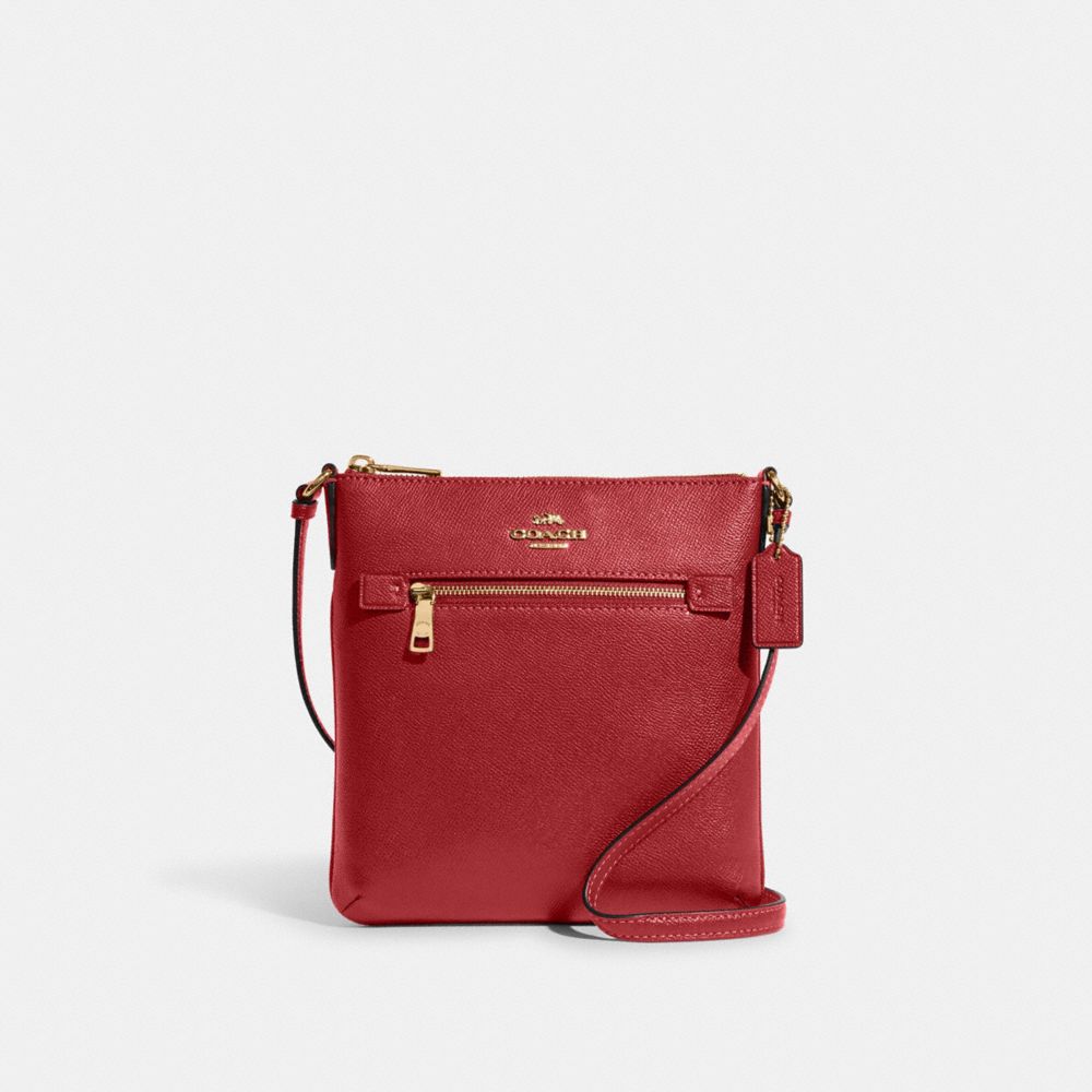 Mini Rowan File Bag - CE871 - Gold/1941 Red