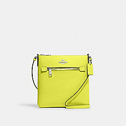 COACH CE871 Mini Rowan File Bag SV/BRIGHT YELLOW