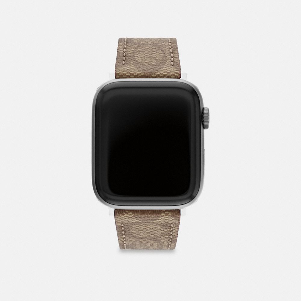 COACH CE912 Apple Watch® Strap, 42 Mm And 44 Mm KHAKI