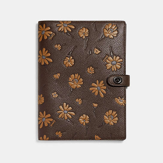 CE933 - Notebook With Floral Print Pewter/Multi