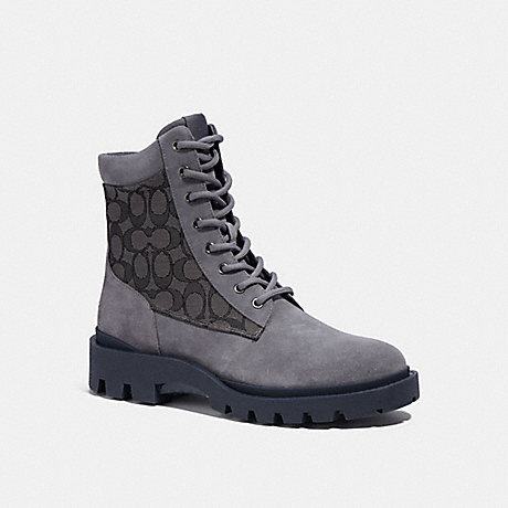 COACH CE954 Citysole Boot With Signature Jacquard Industrial-Grey
