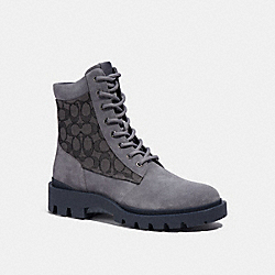 COACH CE954 Citysole Boot With Signature Jacquard INDUSTRIAL GREY