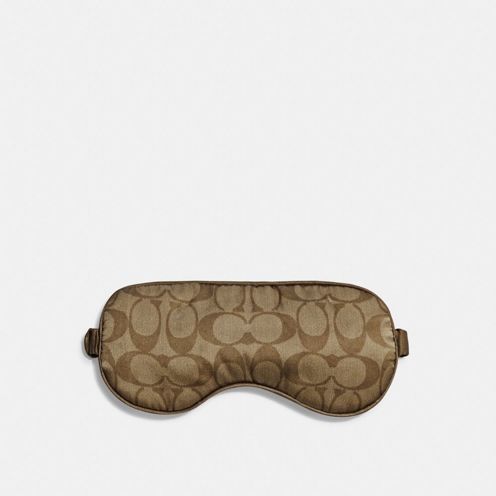 COACH CE958 Signature Eye Mask KHAKI