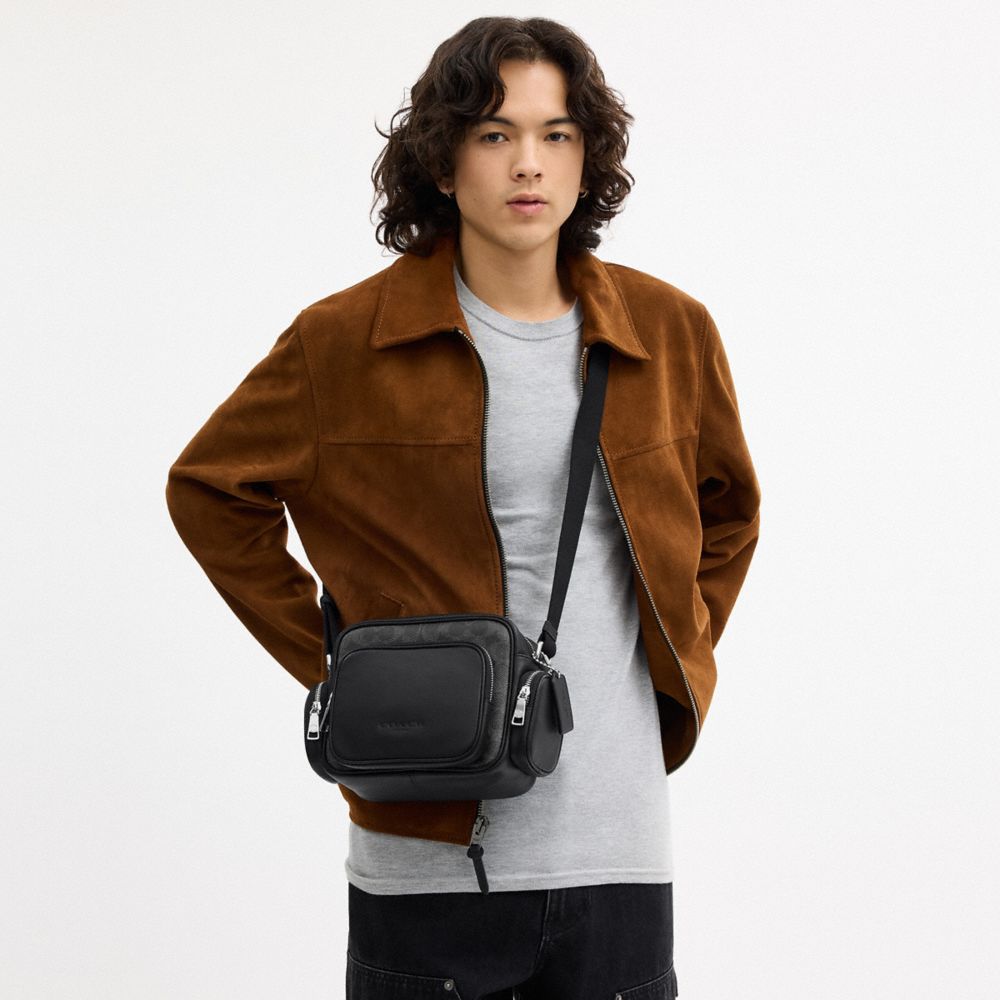 FLETCHER CROSSBODY BAG IN SIGNATURE CANVAS