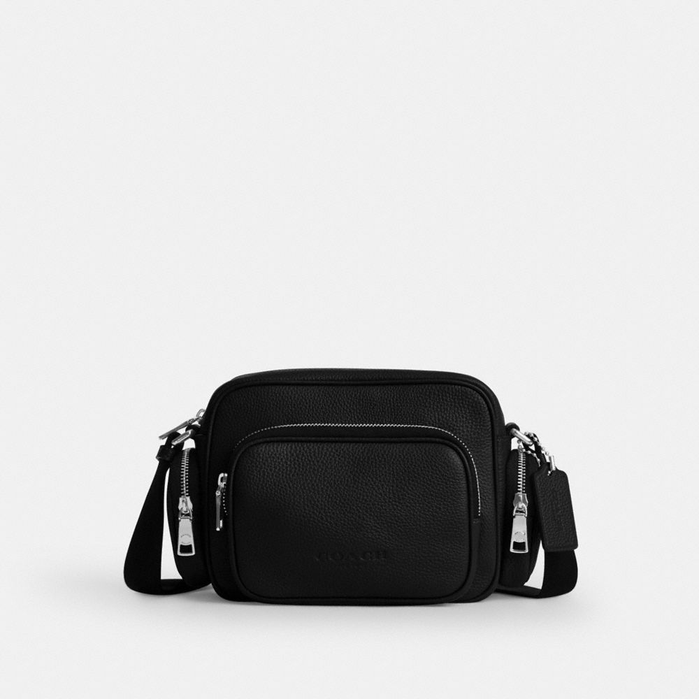 COACH&reg;,Fletcher Crossbody Bag,Silver/Black