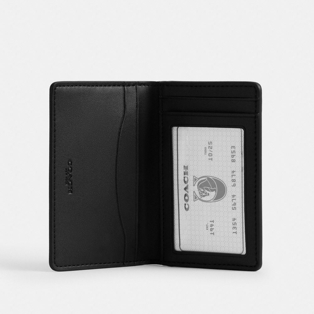 ID CARD WALLET IN LOVED SIGNATURE CANVAS