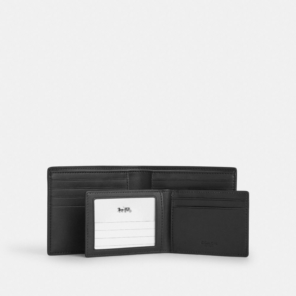 3-IN-1 WALLET IN SIGNATURE CANVAS WITH STRIPES