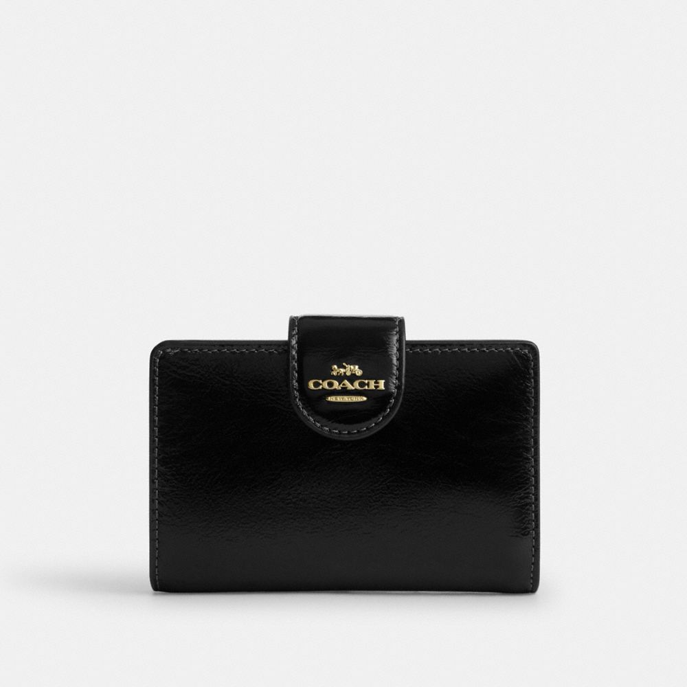 Medium Corner Zip Wallet - CEC33 - Gold/Black