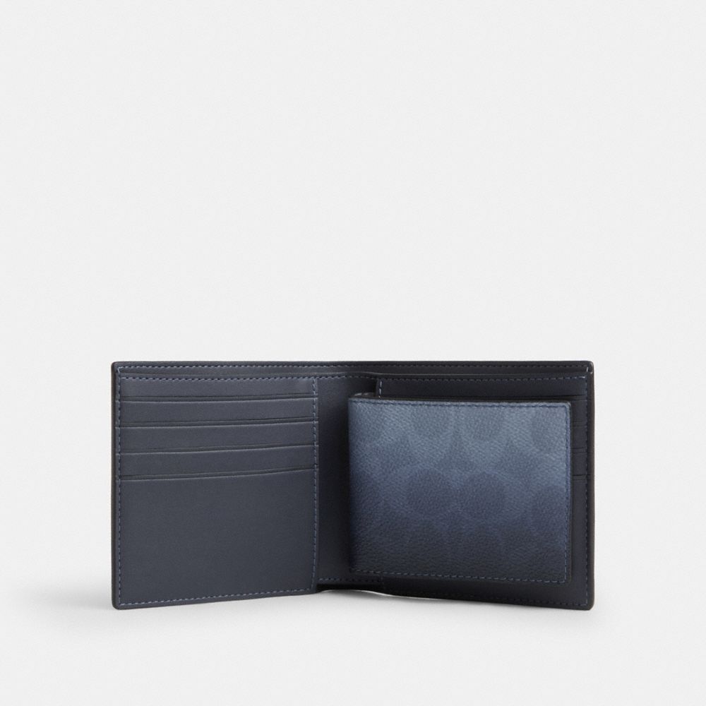 3-IN-1 WALLET IN OMBRE SIGNATURE CANVAS
